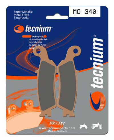 Plaquettes de freins Tecnium MX/Quad m&eacute;tal fritt&eacute; - MO340