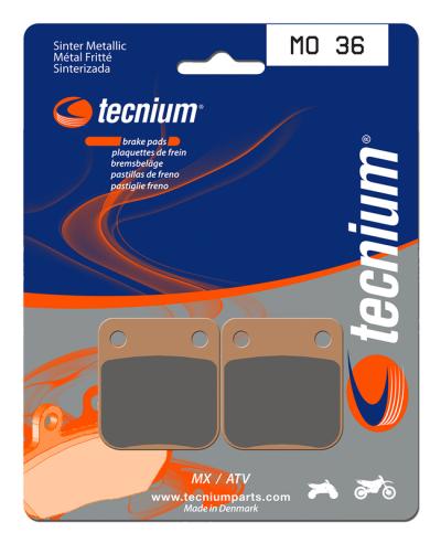 Plaquettes de freins Tecnium MX/Quad m&eacute;tal fritt&eacute; - MO36