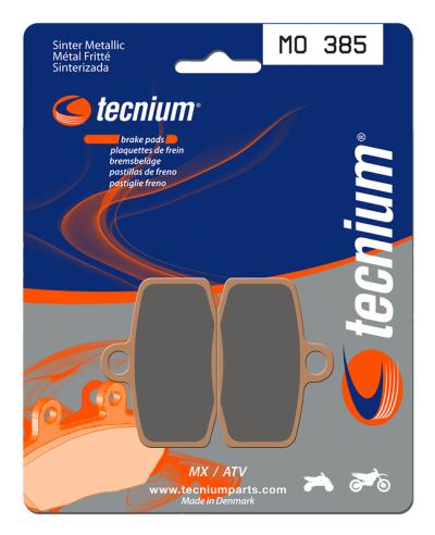 Plaquettes de freins Tecnium MX/Quad m&eacute;tal fritt&eacute; - MO385