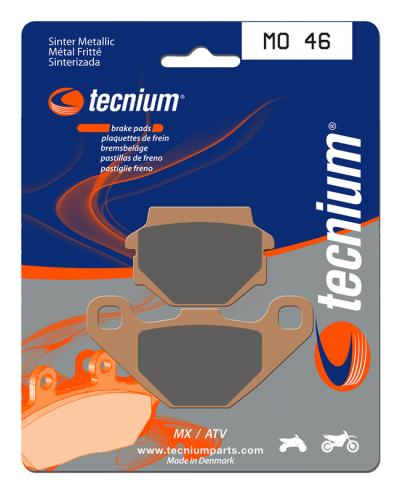 Plaquettes de freins Tecnium MX/Quad m&eacute;tal fritt&eacute; - MO44