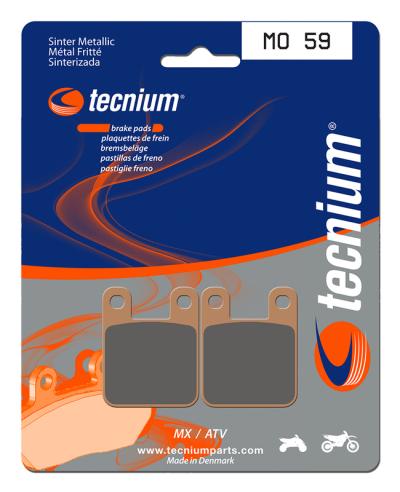 Plaquettes de freins Tecnium MX/Quad m&eacute;tal fritt&eacute; - MO59
