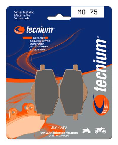 Plaquettes de freins Tecnium MX/Quad m&eacute;tal fritt&eacute; - MO75