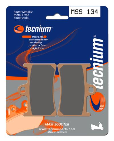 Plaquettes de freins Tecnium Maxi Scooter m&eacute;tal fritt&eacute; - MSS134