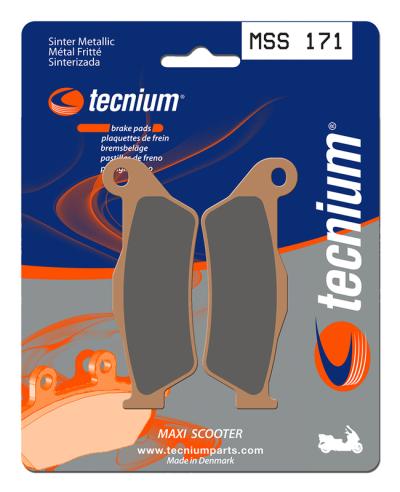 Plaquettes de freins Tecnium Maxi Scooter m&eacute;tal fritt&eacute; - MSS171