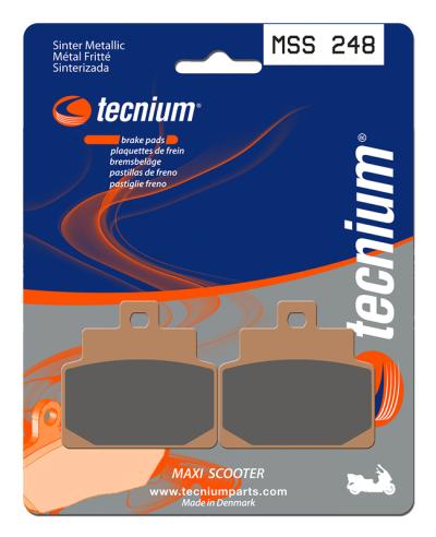 Plaquettes de freins Tecnium Maxi Scooter m&eacute;tal fritt&eacute; - MSS248
