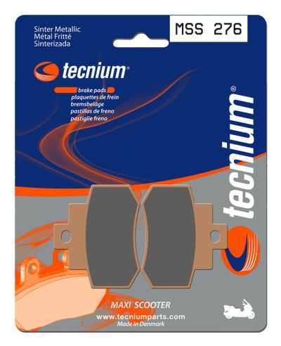 Plaquettes de freins Tecnium Maxi Scooter m&eacute;tal fritt&eacute; - MSS276