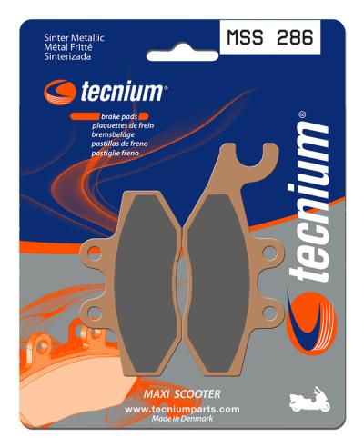Plaquettes de freins Tecnium Maxi Scooter m&eacute;tal fritt&eacute; - MSS286