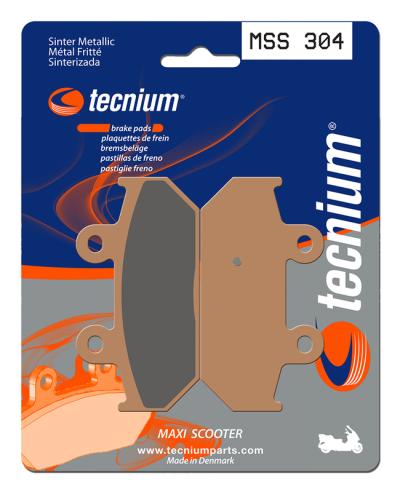 Plaquettes de freins Tecnium Maxi Scooter m&eacute;tal fritt&eacute; - MSS304
