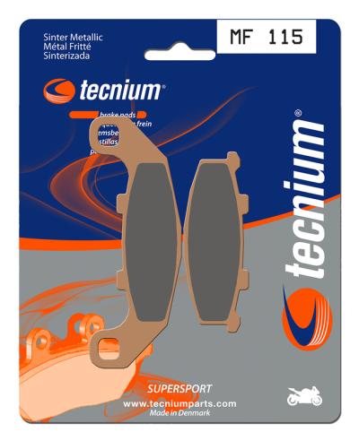 Plaquettes de freins Tecnium Performance m&eacute;tal fritt&eacute; - MF115