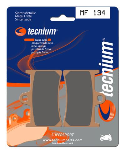 Plaquettes de freins Tecnium Performance m&eacute;tal fritt&eacute; - MF134