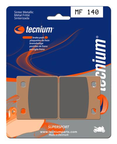 Plaquettes de freins Tecnium Performance m&eacute;tal fritt&eacute; - MF140