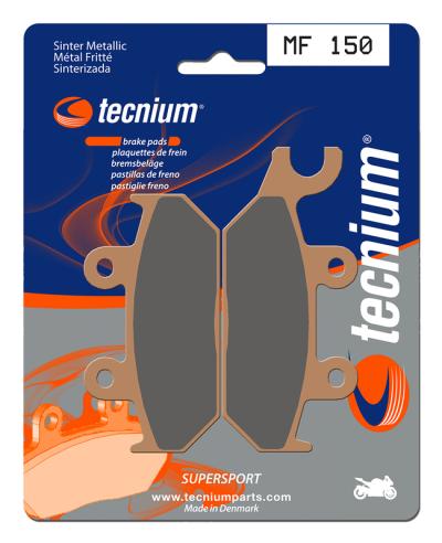 Plaquettes de freins Tecnium Performance m&eacute;tal fritt&eacute; - MF150