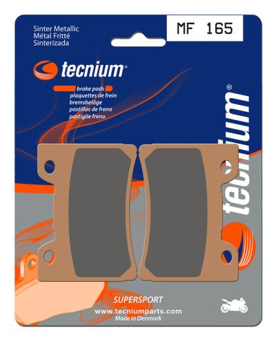 Plaquettes de freins Tecnium Performance m&eacute;tal fritt&eacute; - MF165