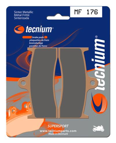 Plaquettes de freins Tecnium Performance m&eacute;tal fritt&eacute; - MF176
