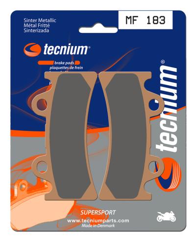 Plaquettes de freins Tecnium Performance m&eacute;tal fritt&eacute; - MF183