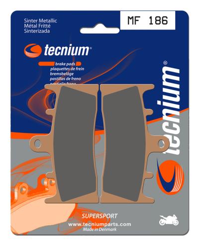 Plaquettes de freins Tecnium Performance m&eacute;tal fritt&eacute; - MF186