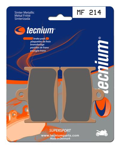 Plaquettes de freins Tecnium Performance m&eacute;tal fritt&eacute; - MF214