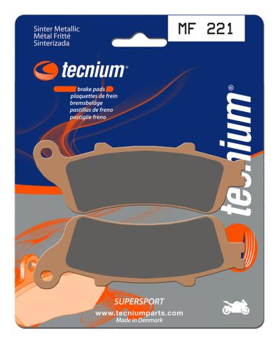 Plaquettes de freins Tecnium Performance m&eacute;tal fritt&eacute; - MF221