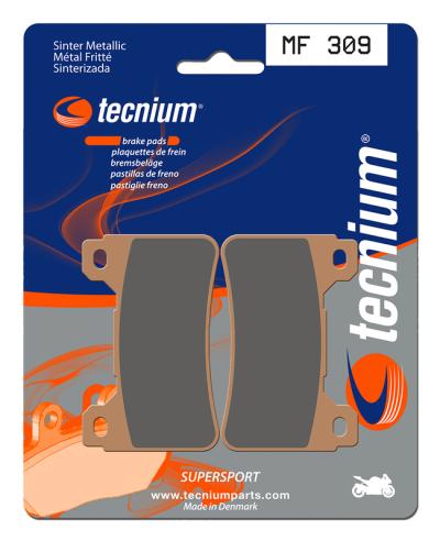 Plaquettes de freins Tecnium Performance m&eacute;tal fritt&eacute; - MF309