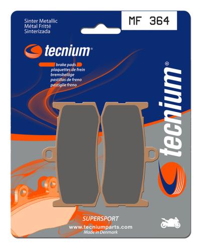 Plaquettes de freins Tecnium Performance m&eacute;tal fritt&eacute; - MF364