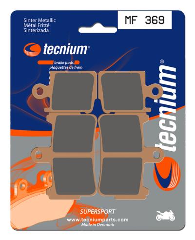 Plaquettes de freins Tecnium Performance m&eacute;tal fritt&eacute; - MF369
