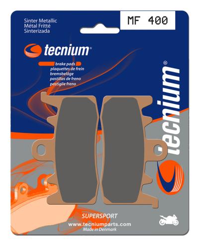 Plaquettes de freins Tecnium Performance m&eacute;tal fritt&eacute; - MF400