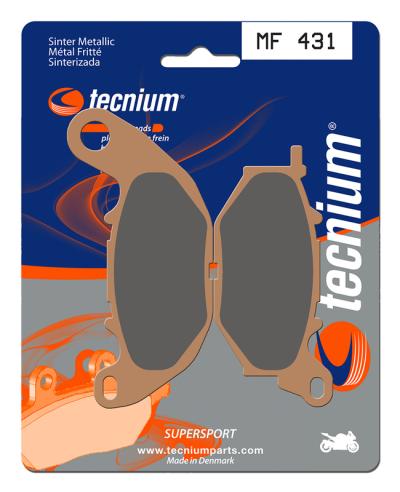 Plaquettes de freins Tecnium Performance m&eacute;tal fritt&eacute; - MF431