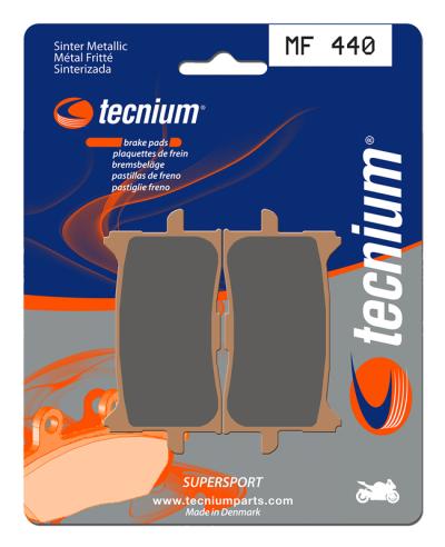 Plaquettes de freins Tecnium Performance m&eacute;tal fritt&eacute; - MF440