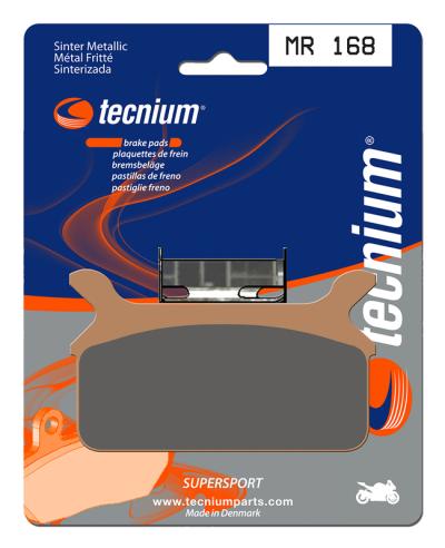 Plaquettes de freins Tecnium Performance m&eacute;tal fritt&eacute; - MR168