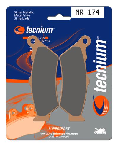 Plaquettes de freins Tecnium Performance m&eacute;tal fritt&eacute; - MR174