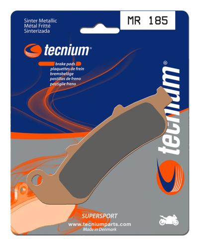 Plaquettes de freins Tecnium Performance m&eacute;tal fritt&eacute; - MR185
