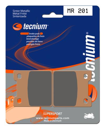 Plaquettes de freins Tecnium Performance m&eacute;tal fritt&eacute; - MR201