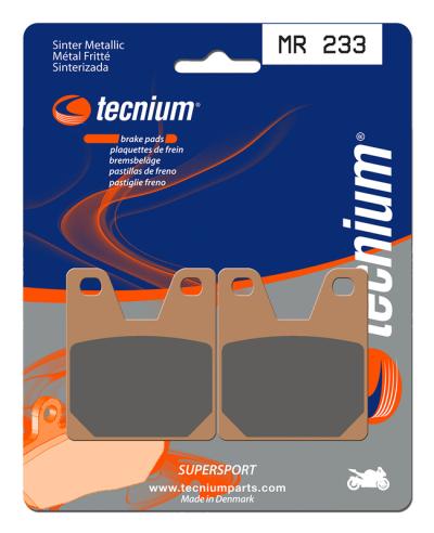 Plaquettes de freins Tecnium Performance m&eacute;tal fritt&eacute; - MR233
