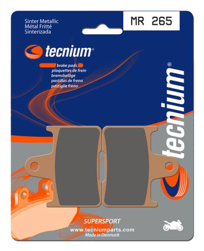 Plaquettes de freins Tecnium Performance m&eacute;tal fritt&eacute; - MR265