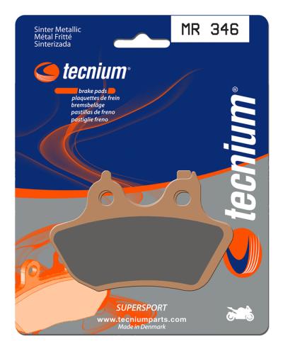 Plaquettes de freins Tecnium Performance m&eacute;tal fritt&eacute; - MR346