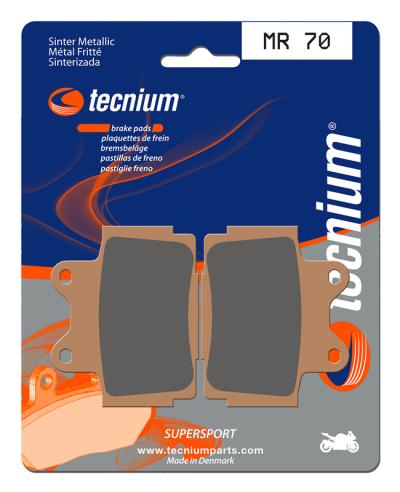 Plaquettes de freins Tecnium Performance m&eacute;tal fritt&eacute; - MR70