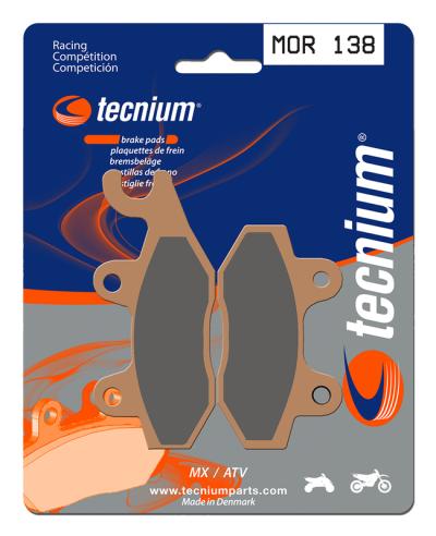 Plaquettes de freins Tecnium Racing MX m&eacute;tal fritt&eacute; - MOR138