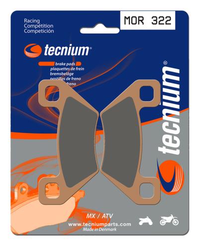 Plaquettes de freins Tecnium Racing MX m&eacute;tal fritt&eacute; - MOR322
