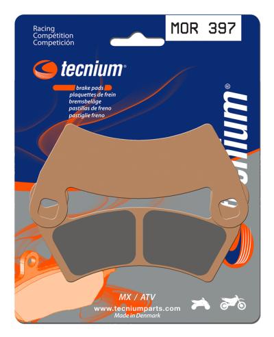Plaquettes de freins Tecnium Racing MX m&eacute;tal fritt&eacute; - MOR397