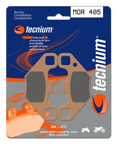 Plaquettes de freins Tecnium Racing MX m&eacute;tal fritt&eacute; - MOR405