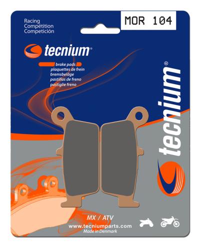 Plaquettes de freins Tecnium Racing MX/Quad m&eacute;tal fritt&eacute; - MOR104