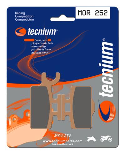 Plaquettes de freins Tecnium Racing MX/Quad m&eacute;tal fritt&eacute; - MOR252