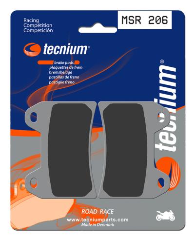 Plaquettes de freins Tecnium Racing m&eacute;tal fritt&eacute; - MSR206