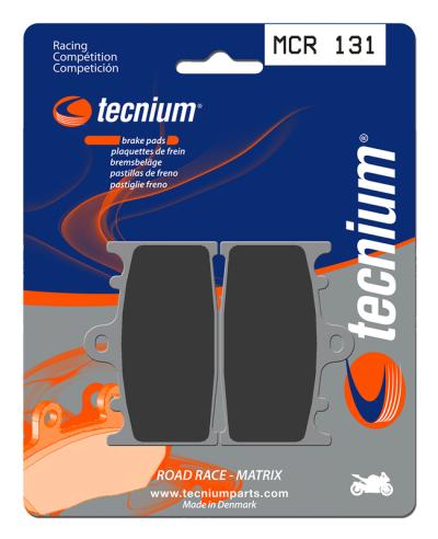 Plaquettes de freins Tecnium Racing m&eacute;tal fritt&eacute; carbone - MCR131