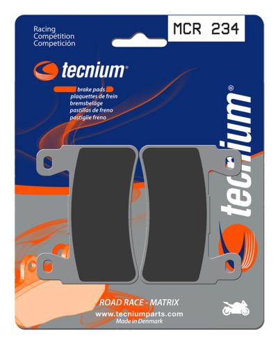 Plaquettes de freins Tecnium Racing m&eacute;tal fritt&eacute; carbone - MCR234