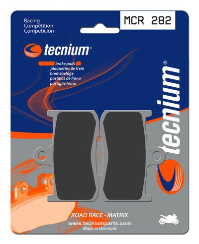 Plaquettes de freins Tecnium Racing m&eacute;tal fritt&eacute; carbone - MCR282