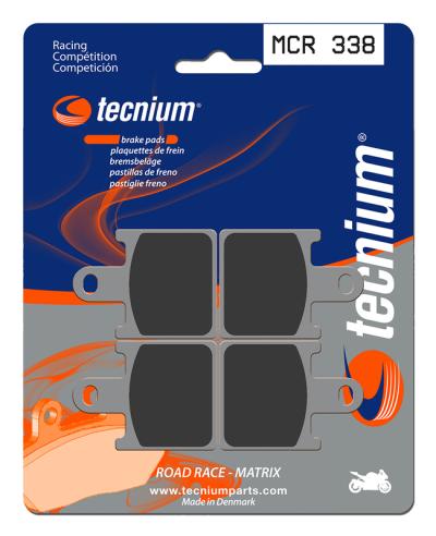 Plaquettes de freins Tecnium Racing m&eacute;tal fritt&eacute; carbone - MCR338