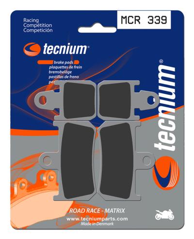 Plaquettes de freins Tecnium Racing m&eacute;tal fritt&eacute; carbone - MCR339