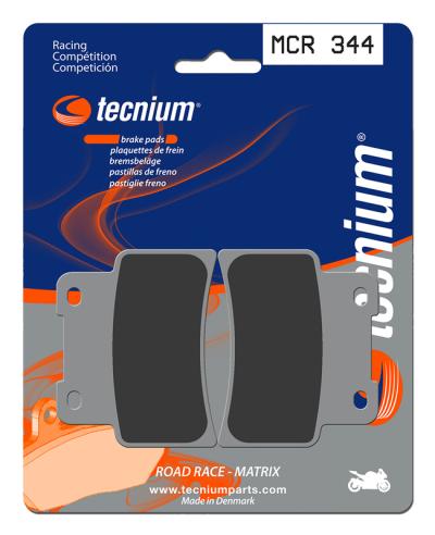 Plaquettes de freins Tecnium Racing m&eacute;tal fritt&eacute; carbone - MCR344