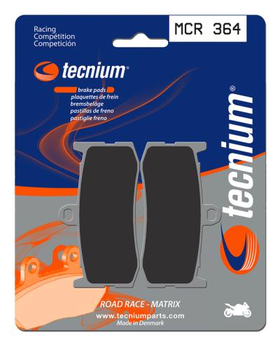 Plaquettes de freins Tecnium Racing m&eacute;tal fritt&eacute; carbone - MCR364